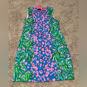 Lilly Pulitzer Blue and Green Floral Mini Dress